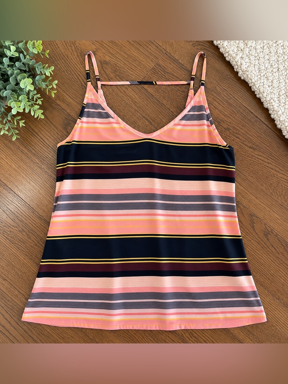 LOFT Multicolor Striped Camisole Tank | Size XL